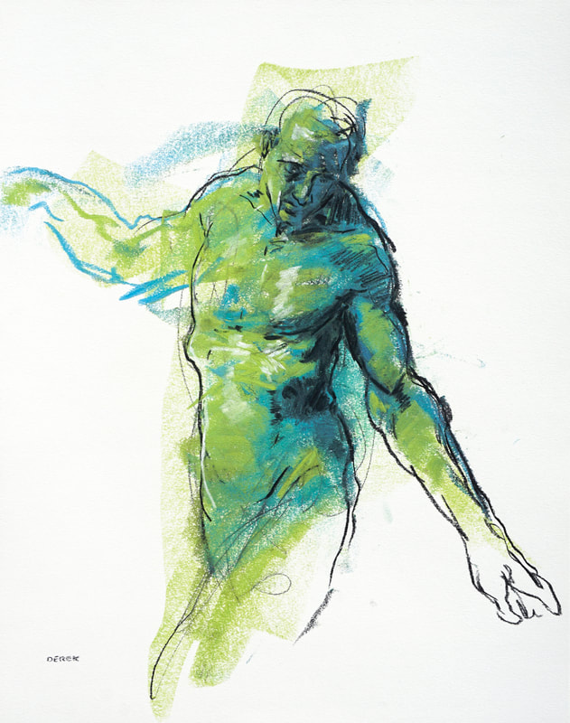 Emerald figure by Derek Overfield